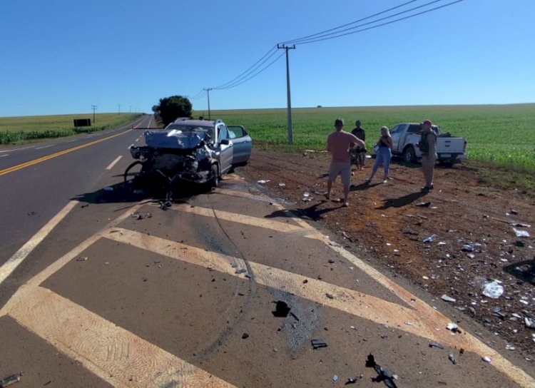 Dois acidentes deixam feridos em rodovias da região  Oeste do Paraná neste sábado
