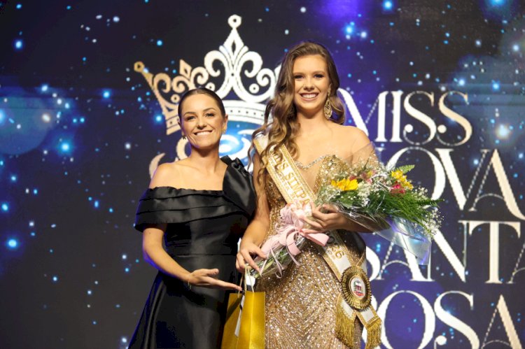 Laiane Vanessa Leske é eleita Miss Nova Santa Rosa 2026 em noite de festa e grande público