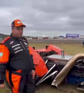 Maripá: piloto Duda Conci sofre acidente na Fórmula Truck no Uruguai