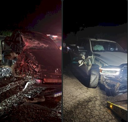 ATUALIZADO: Colisão lateral deixa dois feridos na PRC-467 em Marechal Rondon