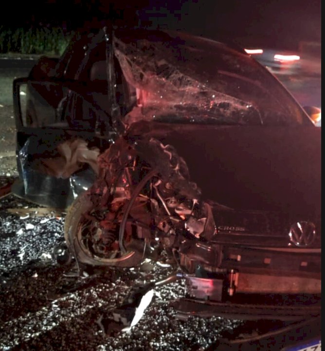 ATUALIZADO: Colisão lateral deixa dois feridos na PRC-467 em Marechal Rondon