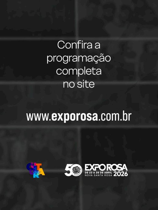 Palco Cultural terá shows e atrações variadas na Expo Rosa 2026