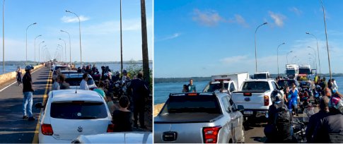 Acidente com morte é registrado na Ponte Ayrton Senna, em Guaíra, um caminhão placa de Toledo pode estar envolvido