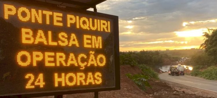 Balsa no Rio Piquiri enfrenta filas, incidentes e restrições na BR-272; rotas alternativas é a recomendação