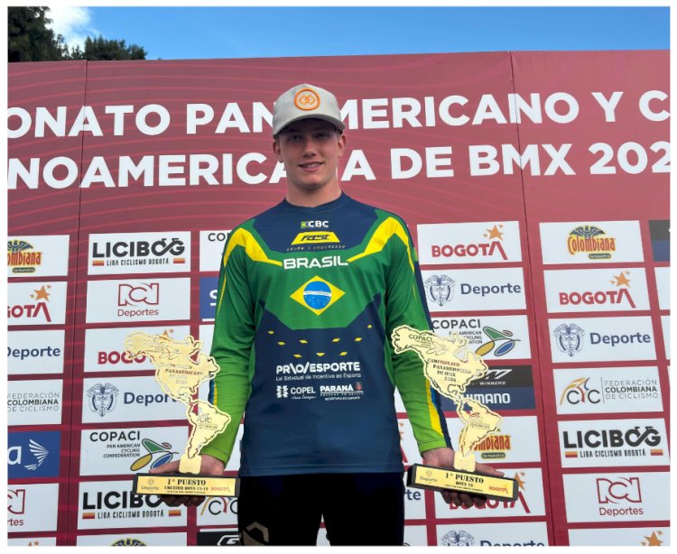 Luis Pereira conquista três pódios em competições de BMX na Colômbia