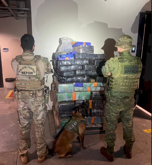 BPFRON e Polícia Federal apreendem mais de 930 quilos de maconha em Santa Helena