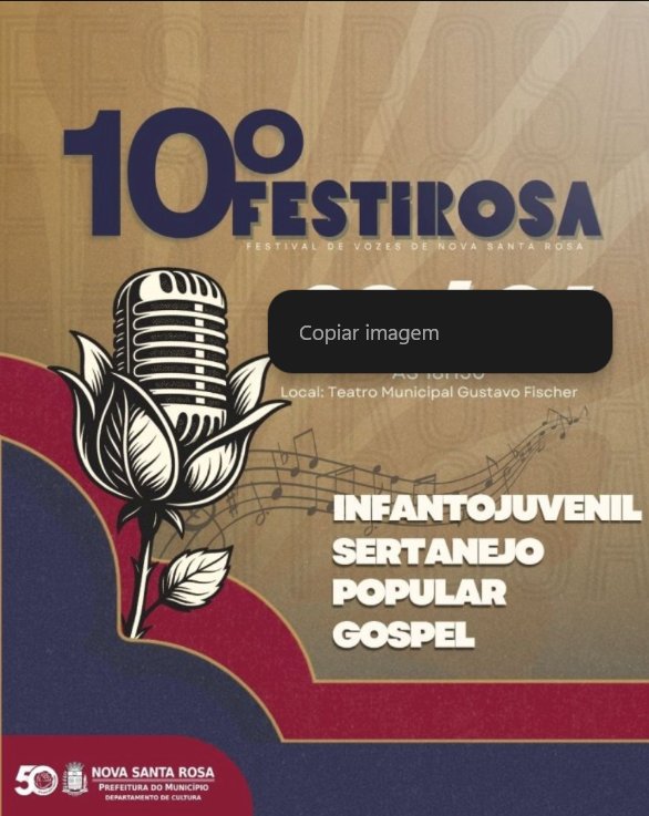Inscrições estão abertas para o 10º FESTIROSA em Nova Santa Rosa