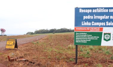 Linha Campos Sales recebe investimento de mais de R$ 1,7 milhão em asfaltamento