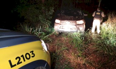 PM recupera caminhonete furtada em Palotina localizada em área rural de Francisco Alves