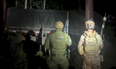BPFRON e Polícia Federal apreendem caminhão com 20 mil pacotes de cigarros contrabandeados em Mercedes