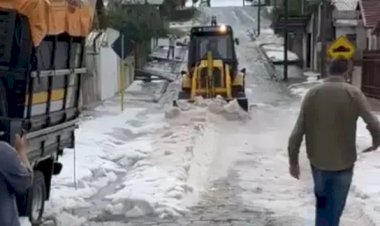 Forte temporal de granizo provoca destruição em Sarandi e municípios da região