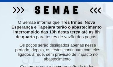 Mercedes: Três localidades terão abastecimento interrompido amanhã durante a noite