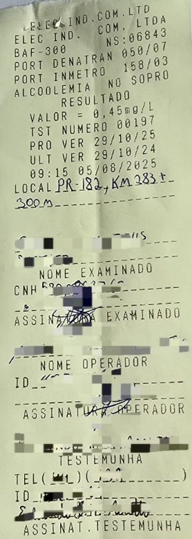 Motorista embriagado é preso durante operação na PR-182