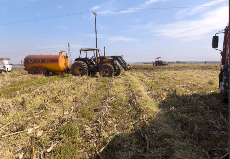 Fio de alta tensão se rompe e provoca incêndio e deixa  moradores  sem  luz no interior de Marechal Rondon