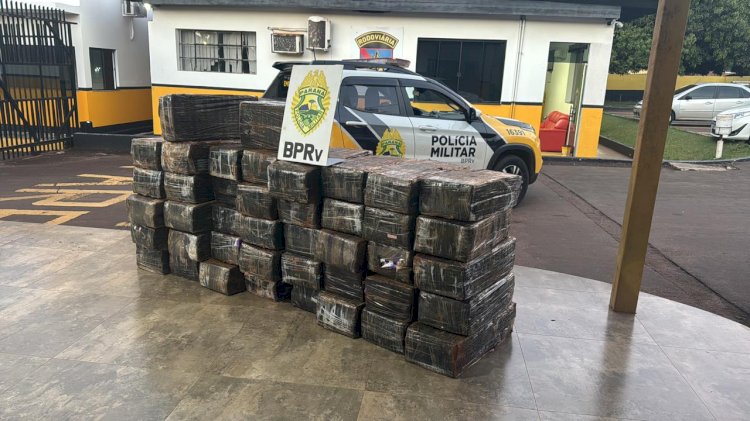 ROTAM recupera veículo furtado com quase 800 kg de maconha em Toledo