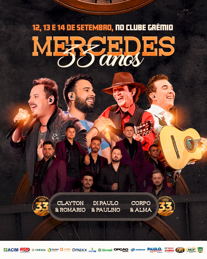 Menores terão acesso autorizado a Festa dos 33 anos de Mercedes; menores de 14 anos somente acompanhados