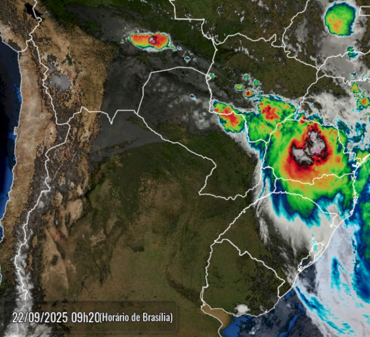 Chuvas intensas são registradas em várias regiões do Oeste do Paraná