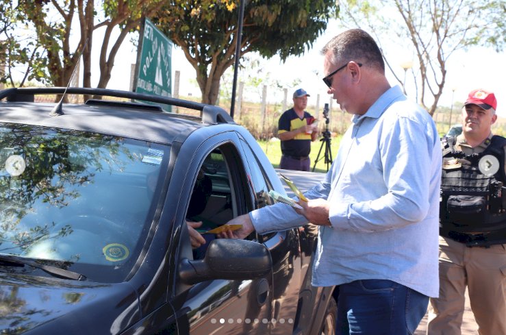 Blitz educativa marca Dia Nacional do Trânsito em Marechal Cândido Rondon