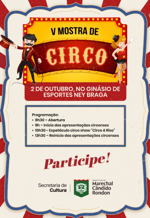 Mostra de Circo será realizada nesta quinta-feira no Ney Braga