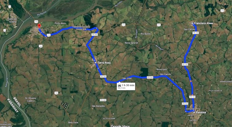 PILARES TRINCADOS RESULTA EM  INTERDIÇÃO TOTAL DA PONTE NA BR-272