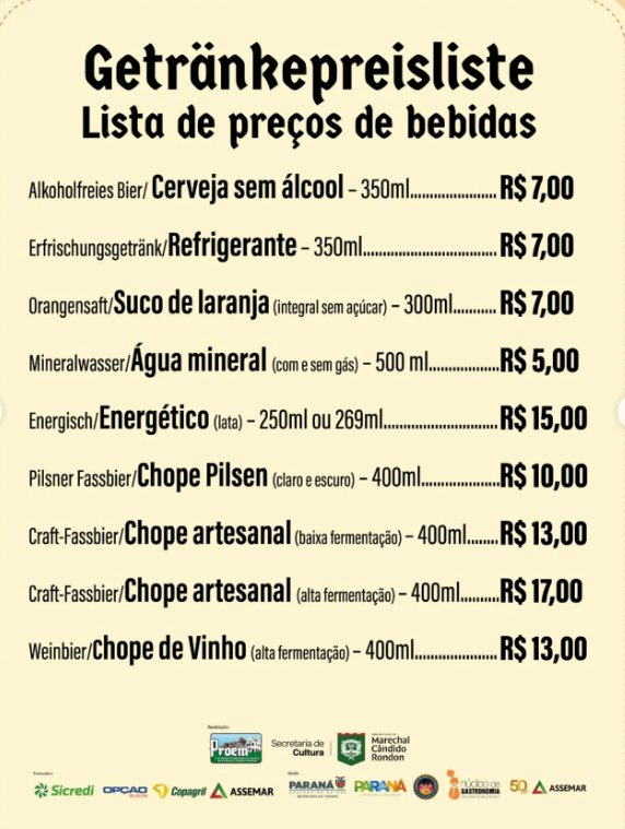 Copa Germânica, no parque de exposições, sedia Pré-Oktoberfest nesta quinta-feira