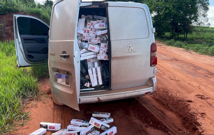Operação Protetor: Polícia Rodoviária recupera veículo furtado e apreende carga de cigarros contrabandeados