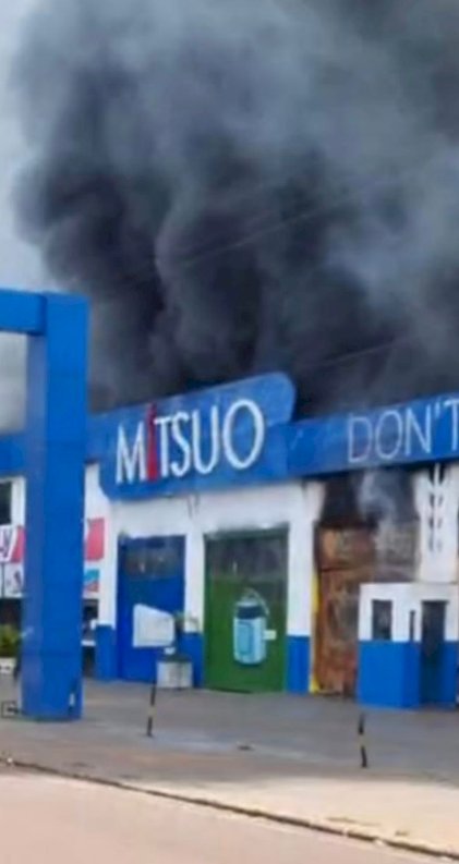 Incêndio em Salto Del Guairá agora