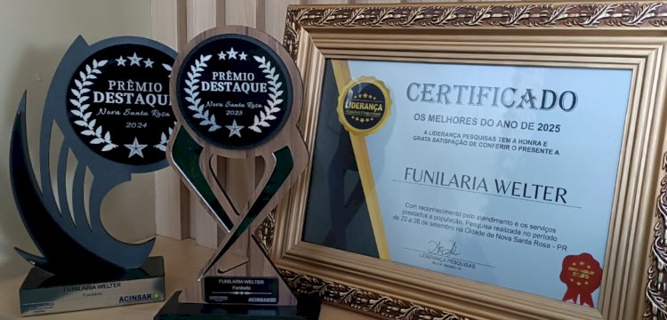 Funilaria Welter vence pelo segundo ano consecutivo o prêmio destaque em Nova Santa Rosa