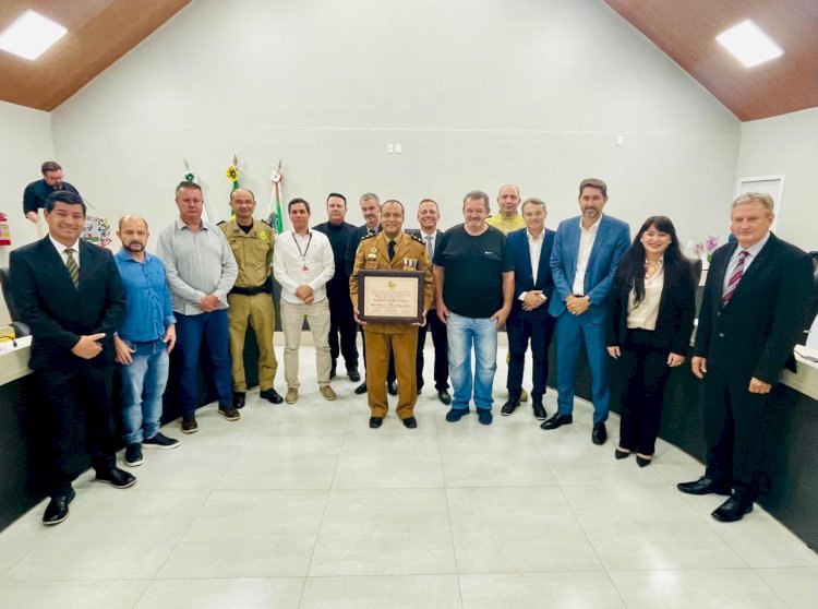 Coronel Valmir de Souza recebe título de Cidadão Honorário de Marechal Rondon