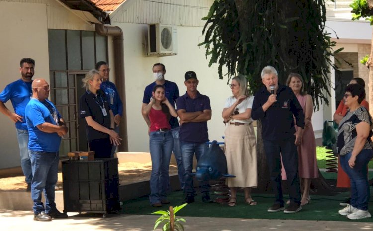 CMEI Asilda Röpke e Projeto Viver inauguram o projeto Jardim de Água e Mel