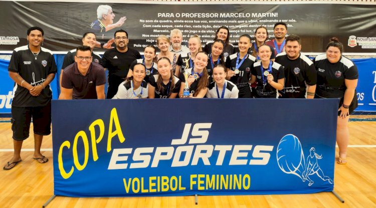 Nova Santa Rosa conquista título geral no Sub-14 e Sub-17 da Copa Marcelo Martin de Voleibol