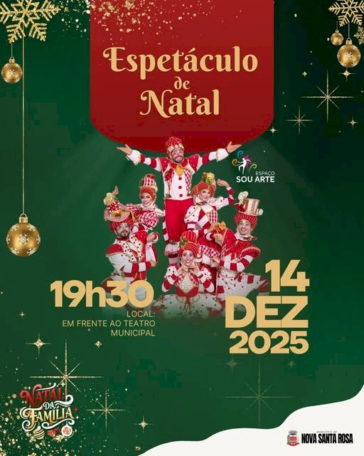 Espetáculo natalino “Em Busca de um Presente Especial” será apresentado em Nova Santa Rosa
