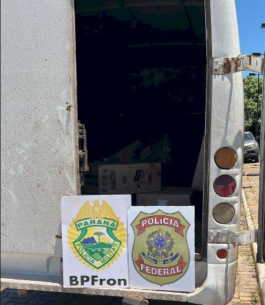 BPFRON e Polícia Federal apreendem embarcação com cigarros contrabandeados em Mercedes