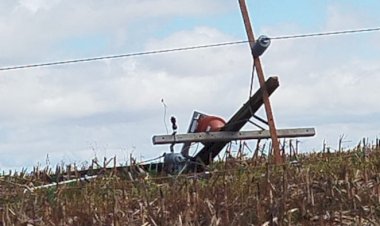 Temporal com ventos severos causa estragos na divisa entre Marechal Cândido Rondon e Nova Santa Rosa