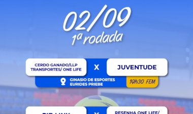 Campeonato municipal de vôlei começa nesta quarta-feira (2) em Nova Santa Rosa
