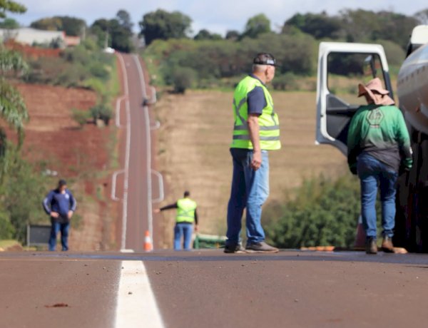 Marechal Cândido Rondon investe mais de R$ 1,5 milhão em sinalização viária com pintura termoplástica